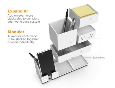 Foto 6 | Organizador de Escritorio y Estación de Carga Bostitch Office Konnect - Venta Internacional