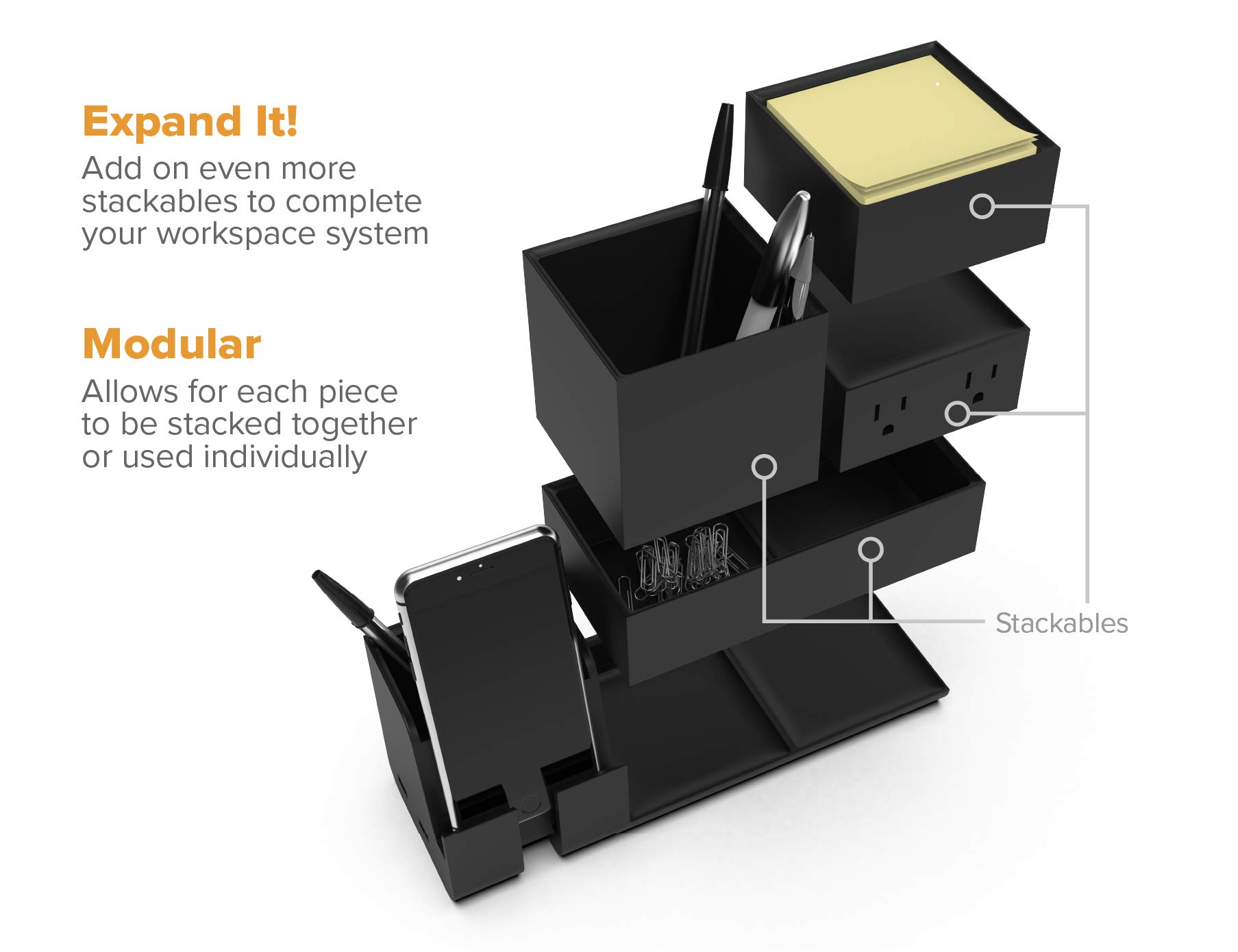 Foto 6 | Organizador de Escritorio y Estación de Carga Bostitch Office Konnect - Venta Internacional