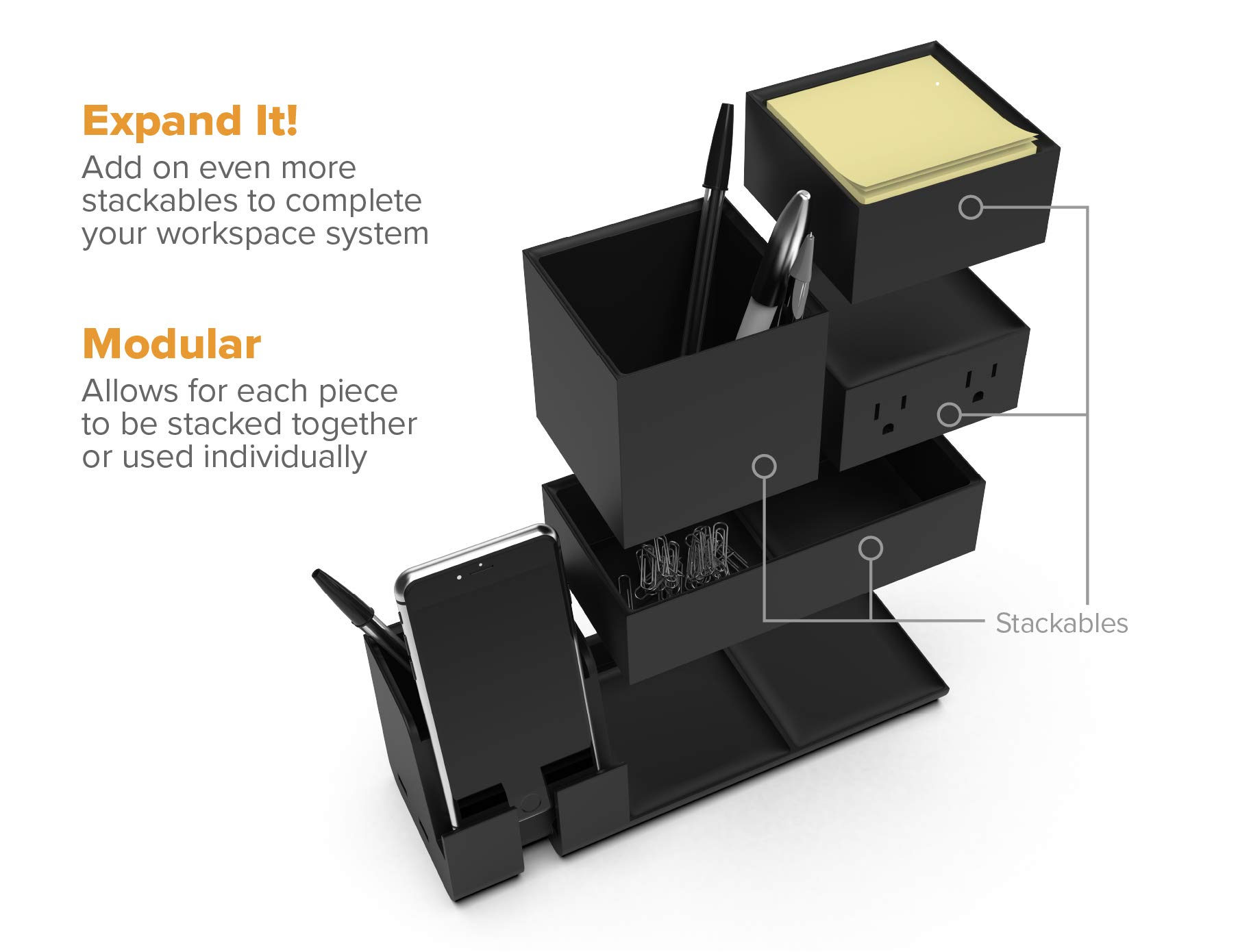 Foto 5 | Organizador de Escritorio y Estación de Carga Bostitch Office Konnect - Venta Internacional