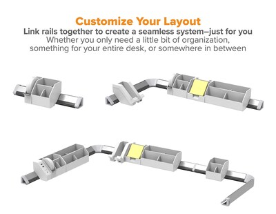 Foto 5 | Kit Organizador de Escritorio Bostitch Office Konnect Blanco - Venta Internacional