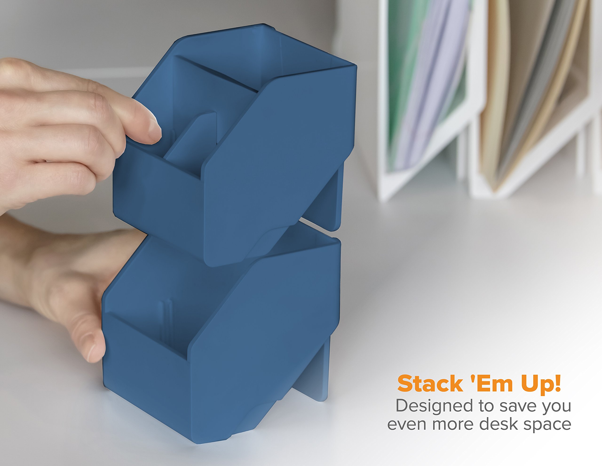 Foto 7 pulgar | Organizador De Escritorio Bostitch Office Konnect Portalápices Gris - Venta Internacional.