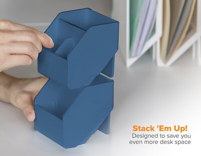Foto 6 | Organizador De Escritorio Bostitch Office Konnect Portalápices Gris - Venta Internacional.