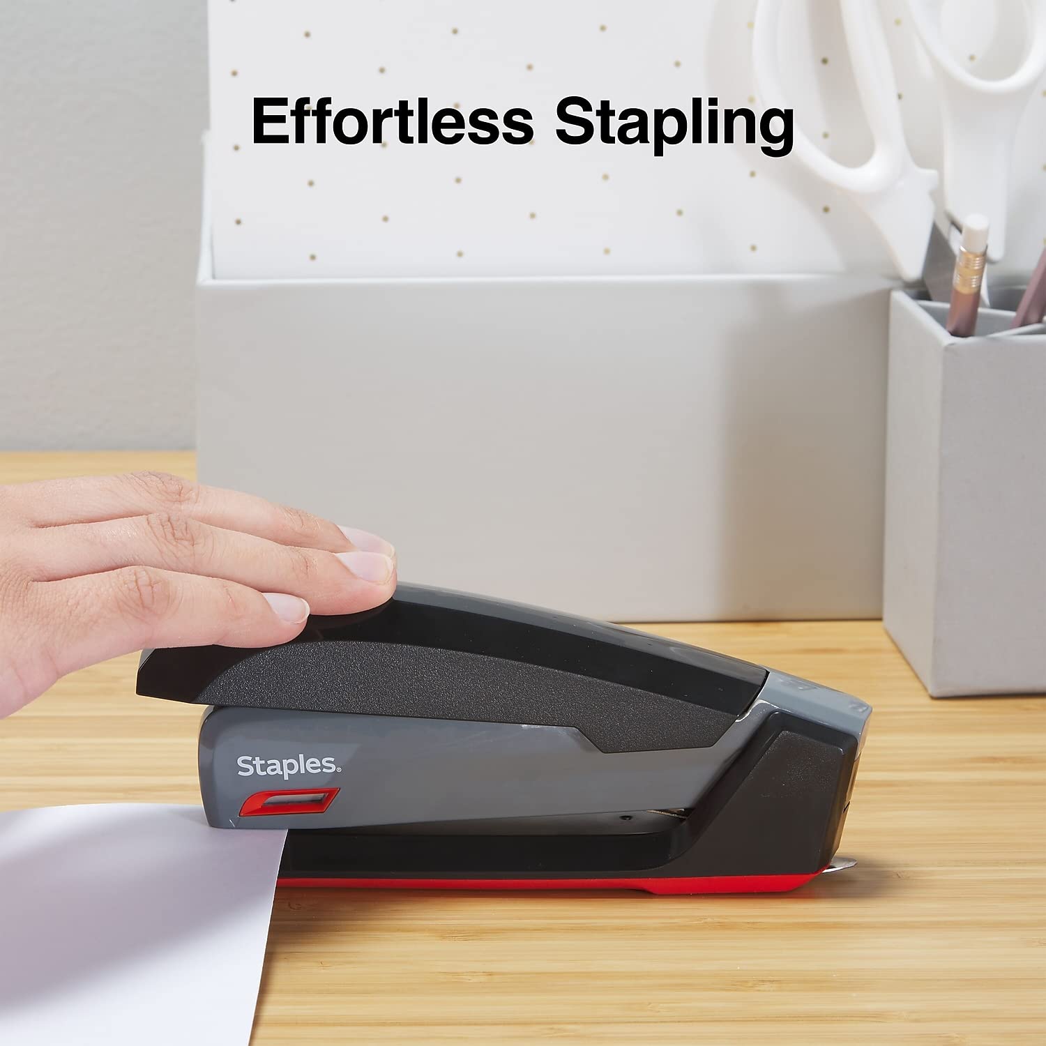 Foto 7 | Stapler Staples One-touch Desktop Con Capacidad Para 20 Hojas, Gris/negro/rojo - Venta Internacional.