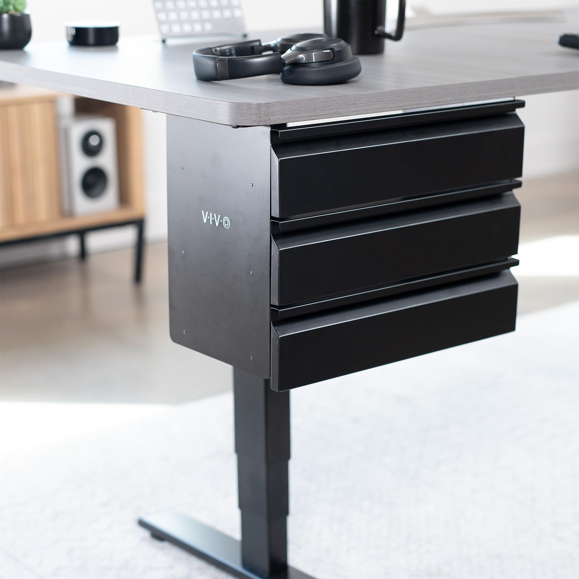 Foto 2 | Juego de Cajones para Debajo del Escritorio Vivo Desk-dr03 3 Niveles - Venta Internacional