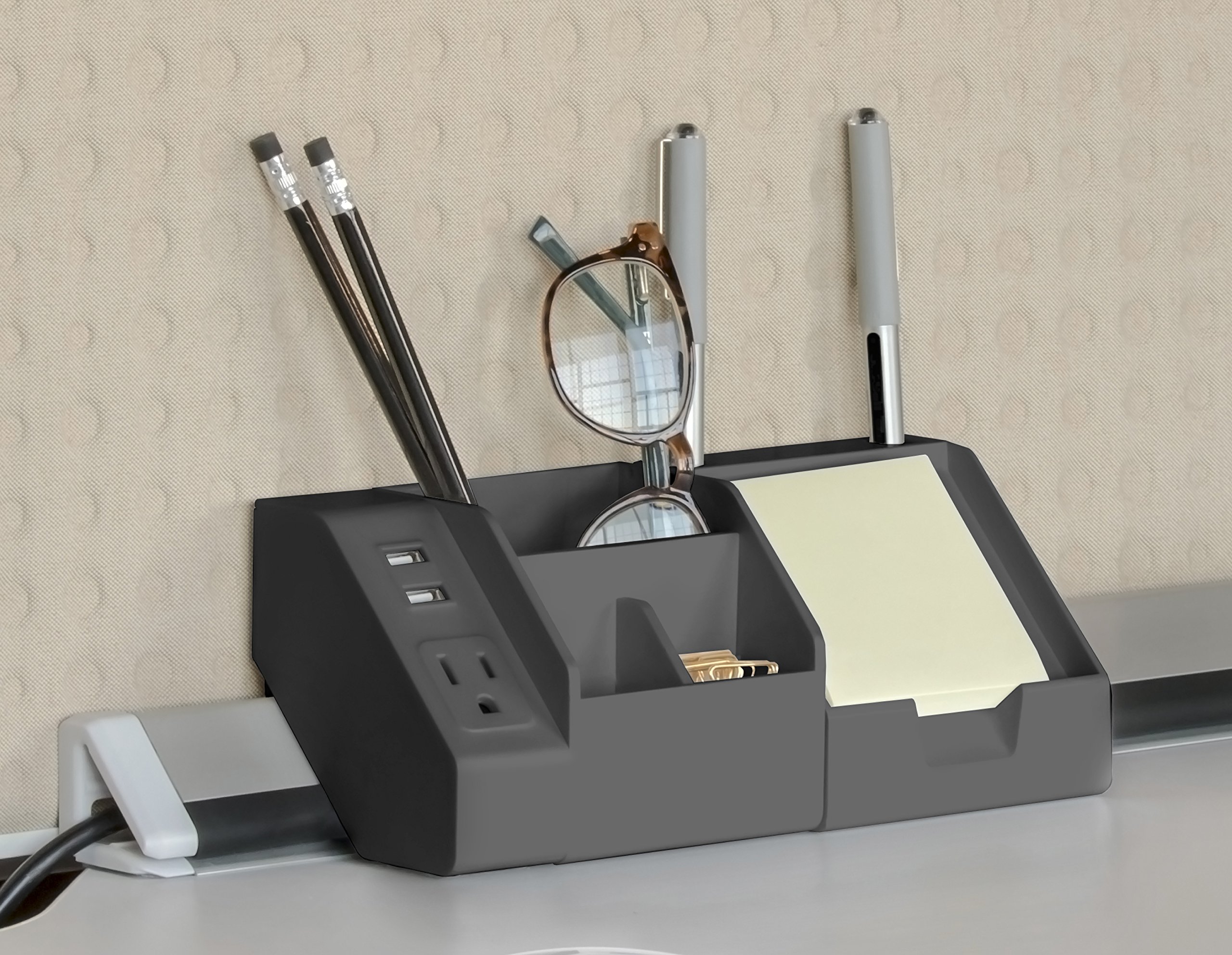 Foto 4 pulgar | Organizador De Escritorio Bostitch Office, Ancho, Portalápices, Gris - Venta Internacional.