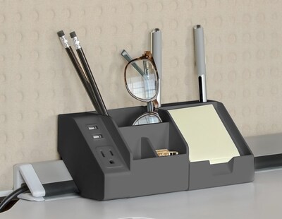 Foto 3 | Organizador De Escritorio Bostitch Office, Ancho, Portalápices, Gris - Venta Internacional.