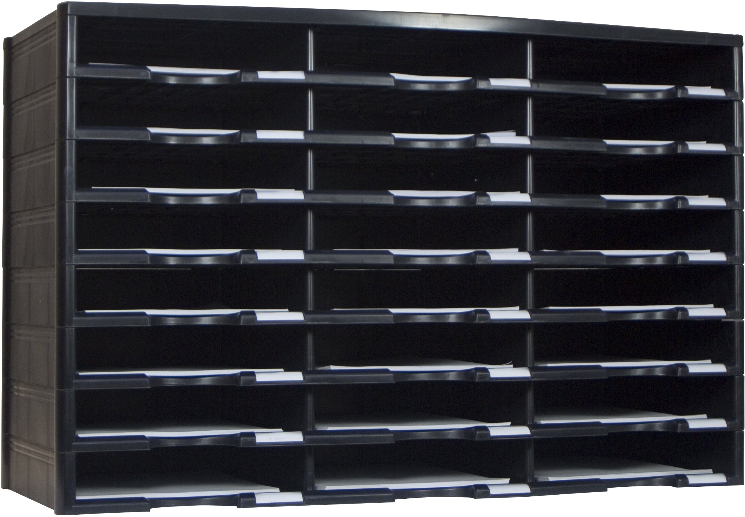 Foto 1 | Organizador De Literatura Storex, Modular, 24 Compartimentos, Negro - Venta Internacional.