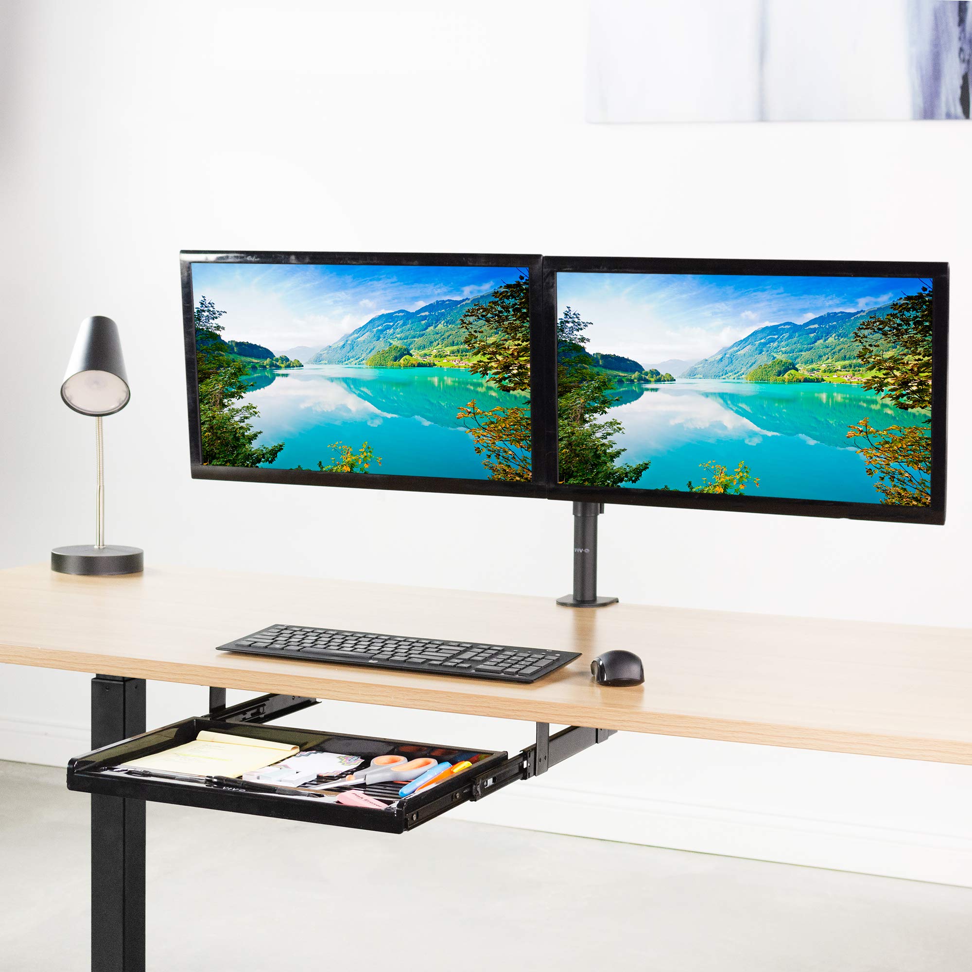 Foto 5 pulgar | Cajón Para Lápices Vivo Desk-ac04d Para Debajo Del Escritorio, 43 Cm, Acero Negro - Venta Internacional.