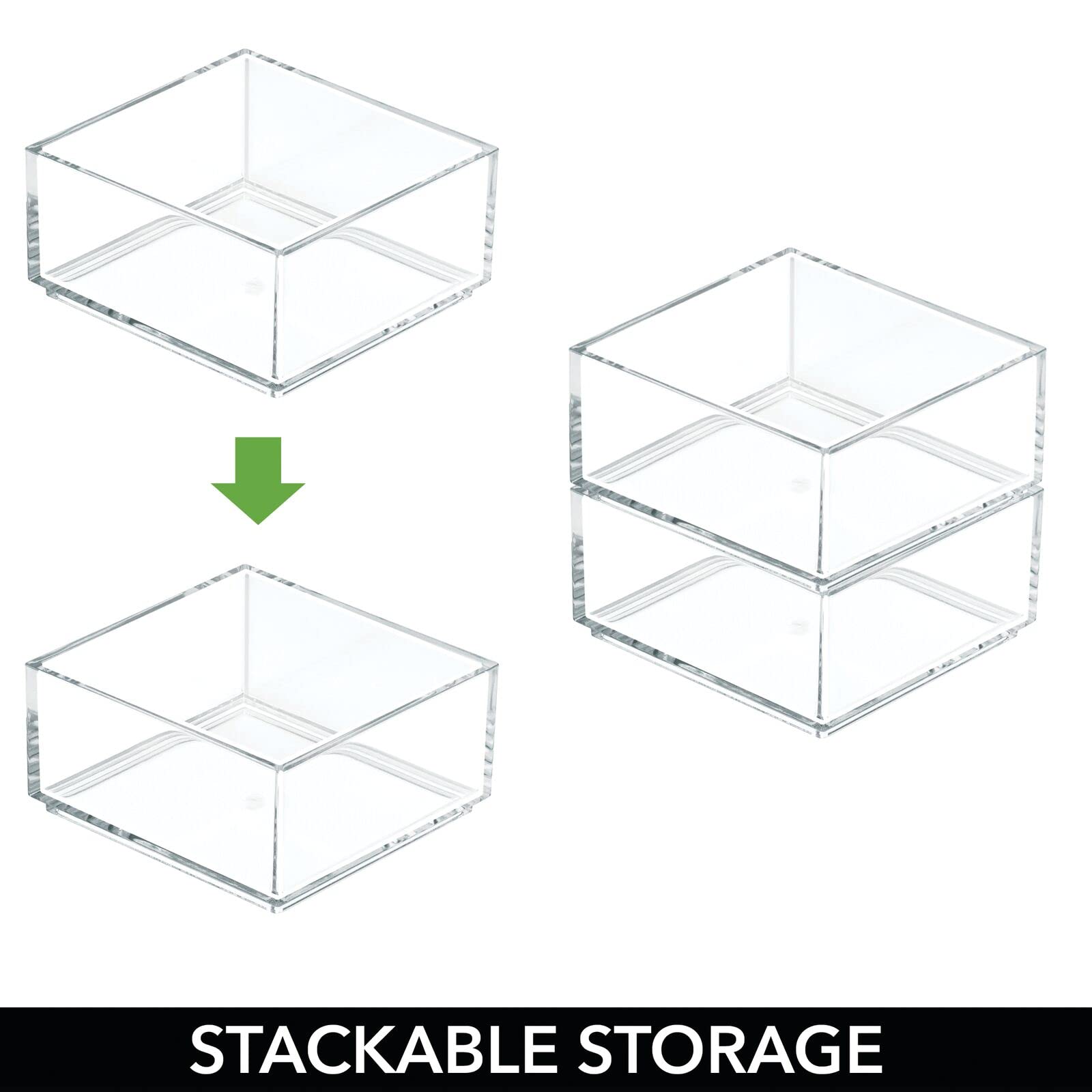Foto 6 pulgar | Organizador De Escritorio Mdesign Plastic Square Collection X12 - Venta Internacional.
