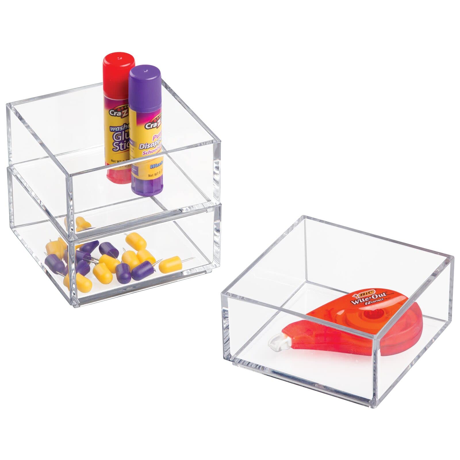 Foto 6 | Organizador De Escritorio Mdesign Plastic Square Collection X12 - Venta Internacional.
