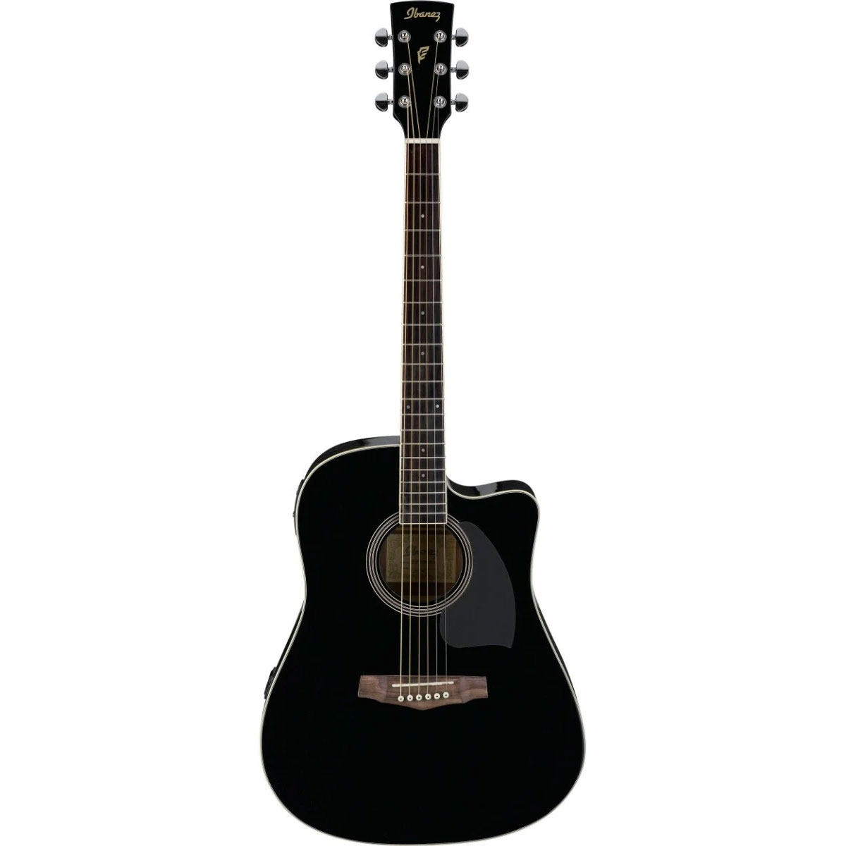 Guita Electroacústica Ibanez color Negra Pf15ece-bk