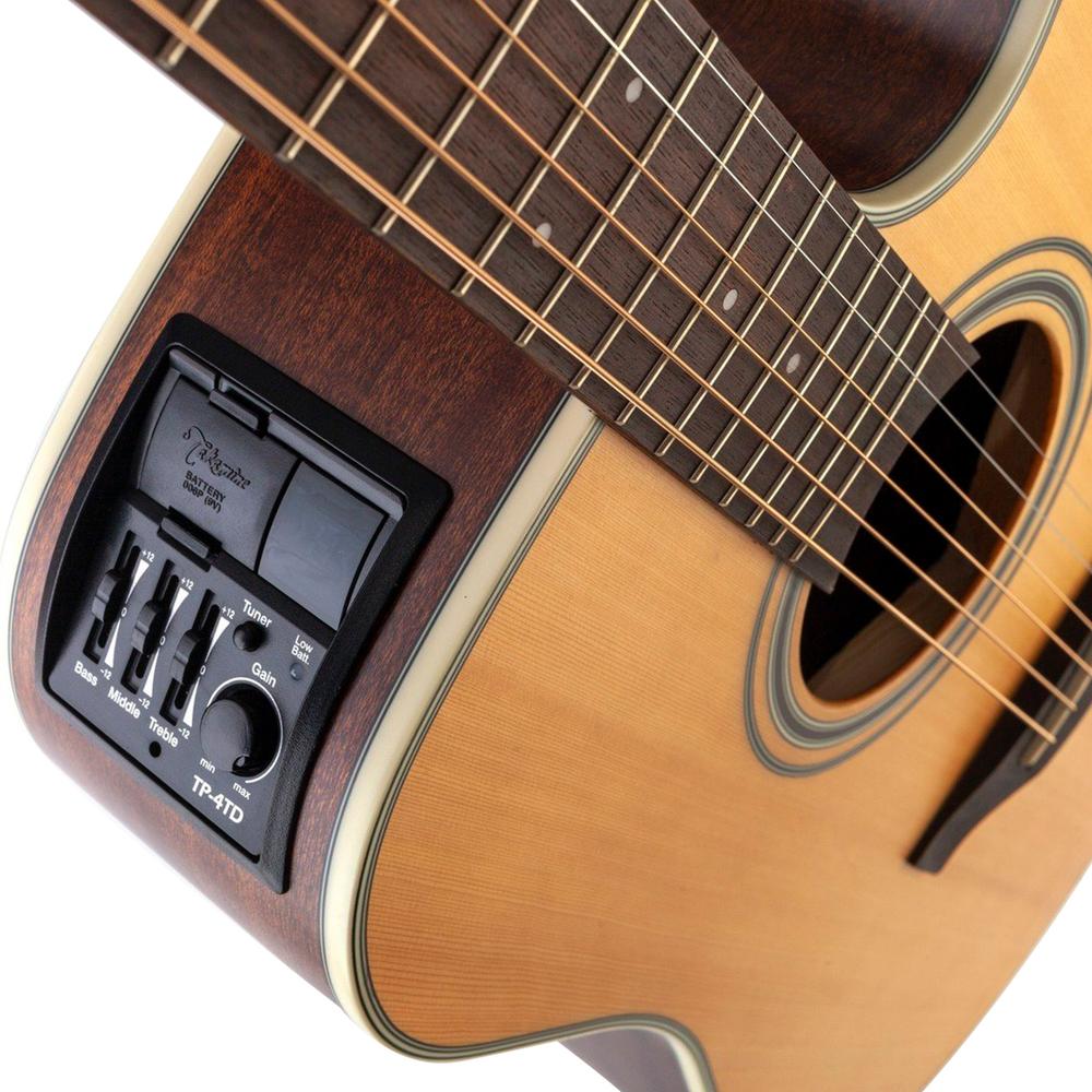 Foto 5 pulgar | Guitarra Electroacústica Dreadnought Cutaway Takamine Gd20ce Ns Natural de 6 Cuerdas