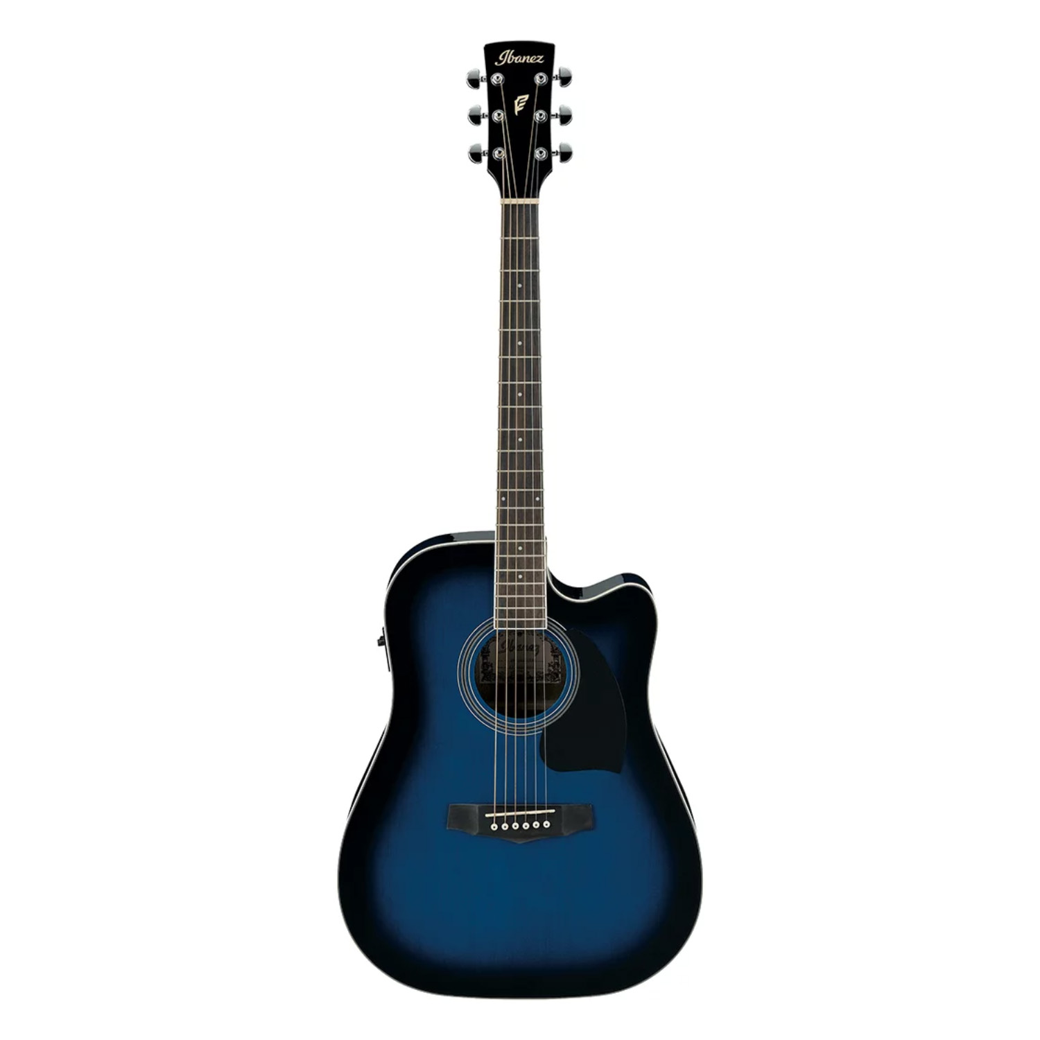 Foto 2 pulgar | Guitarra Electroacústica Ibanez PF15ECE-TBS Azul para Diestro