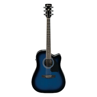 Foto 1 | Guitarra Electroacústica Ibanez PF15ECE-TBS Azul para Diestro