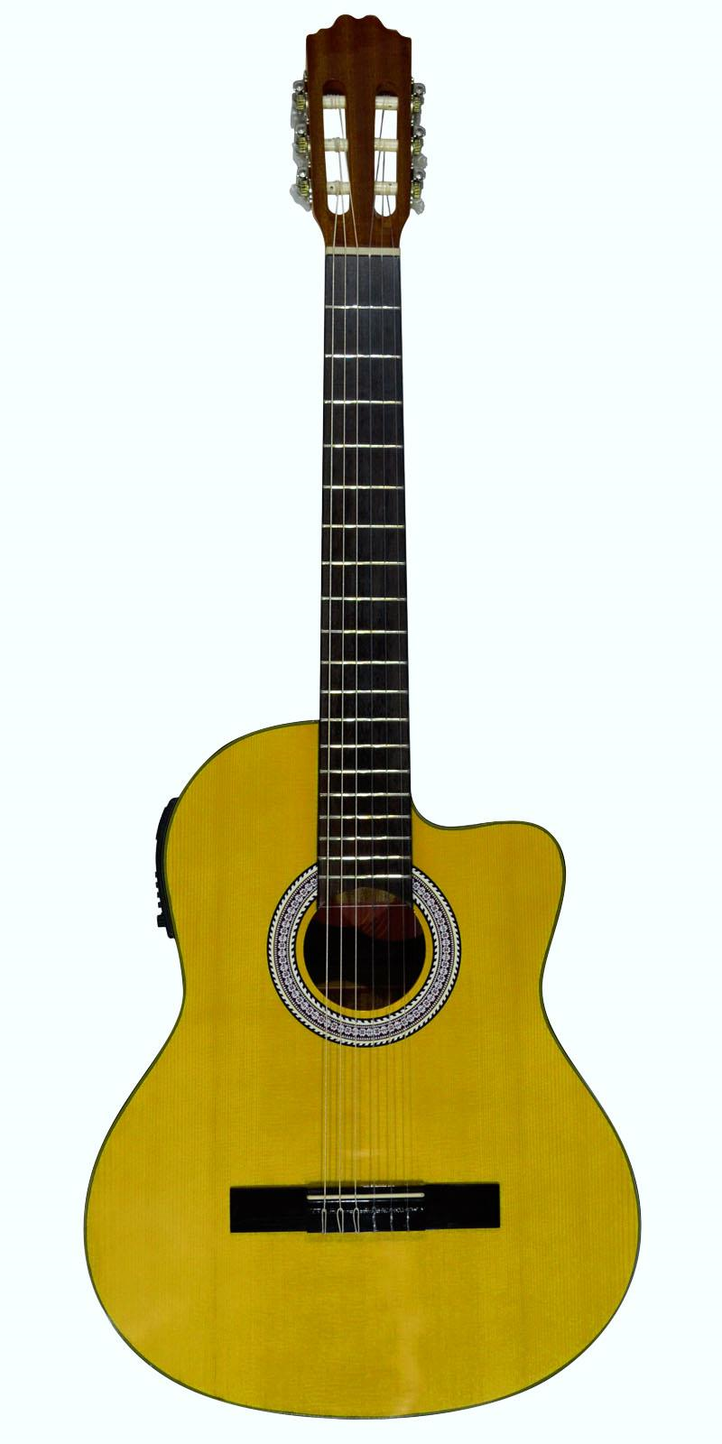 Guitarra Electroacústica La Sevillana O-4ceq Nylon Resaque