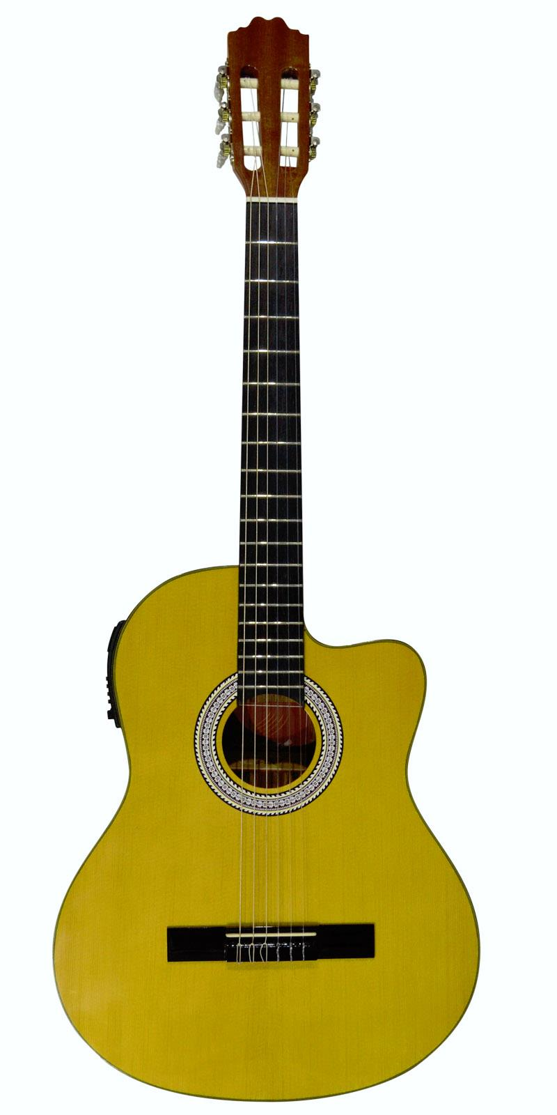 Guitarra Electroacústica La Sevillana Uo4ceq Nylon Resaque