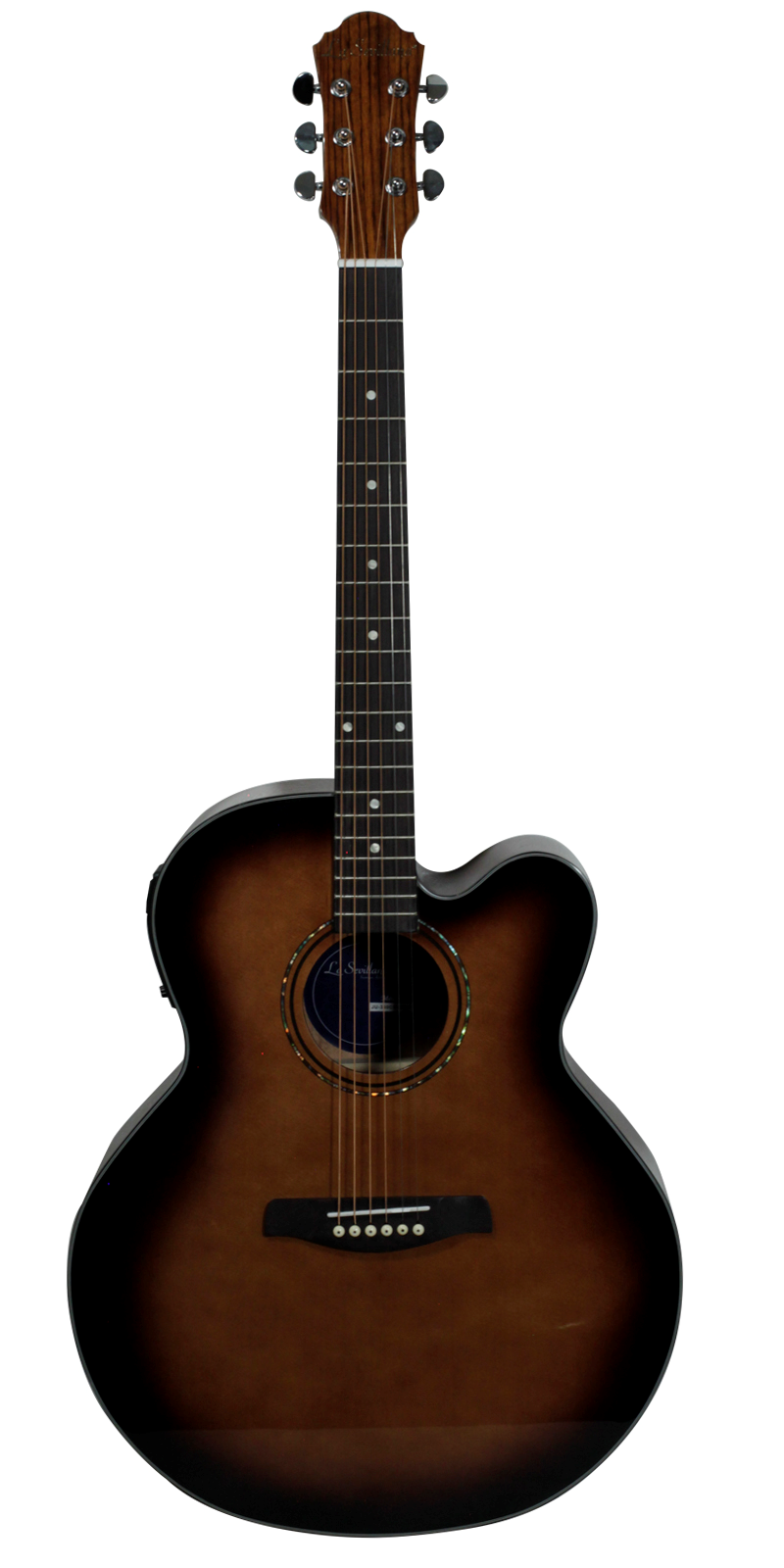 Guitarra Electroacústica La Sevillana Ju-340ceq TSB Jumbo