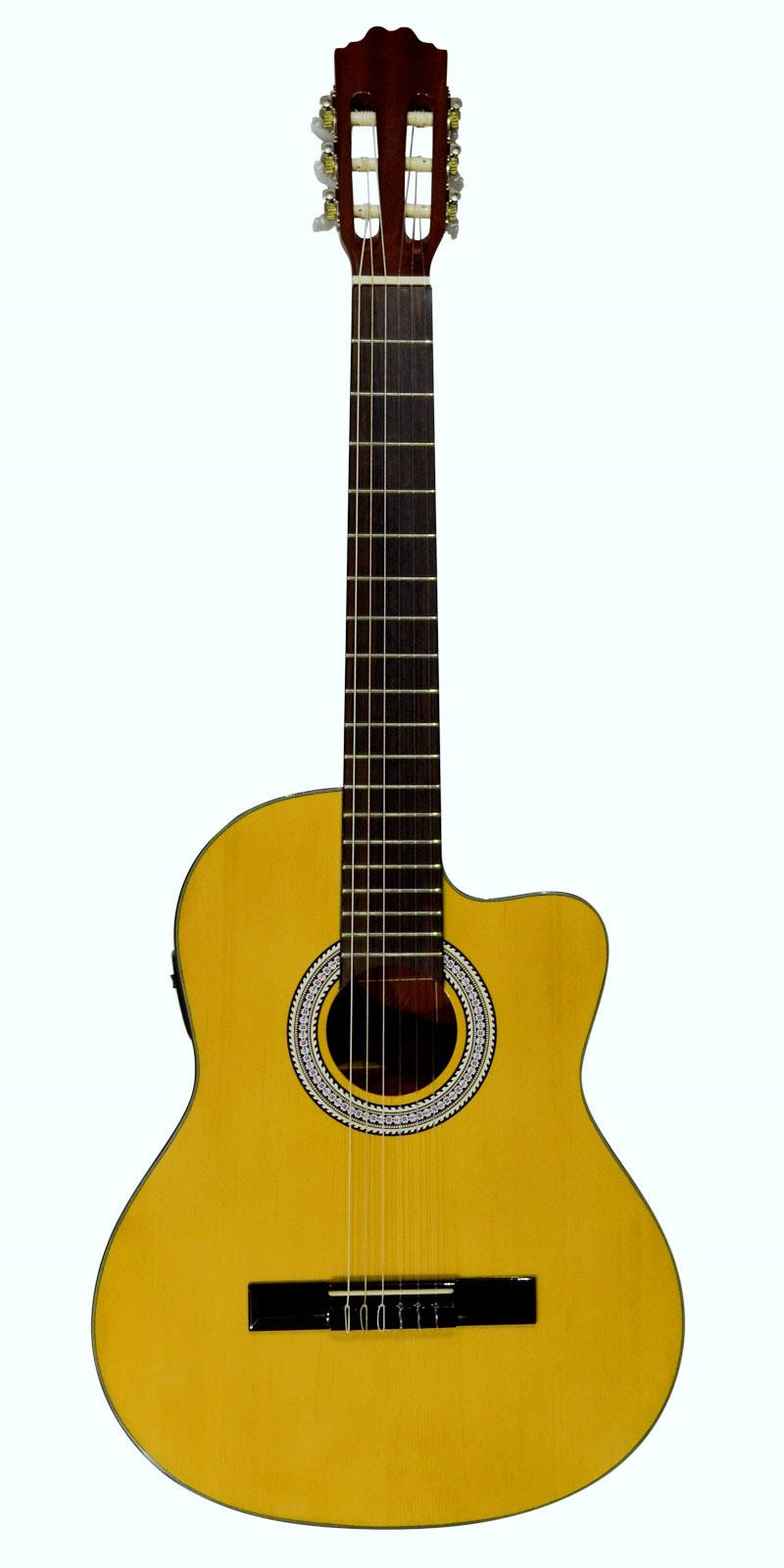 Guitarra Electroacústica La Sevillana N-3ce Nylon Resaque