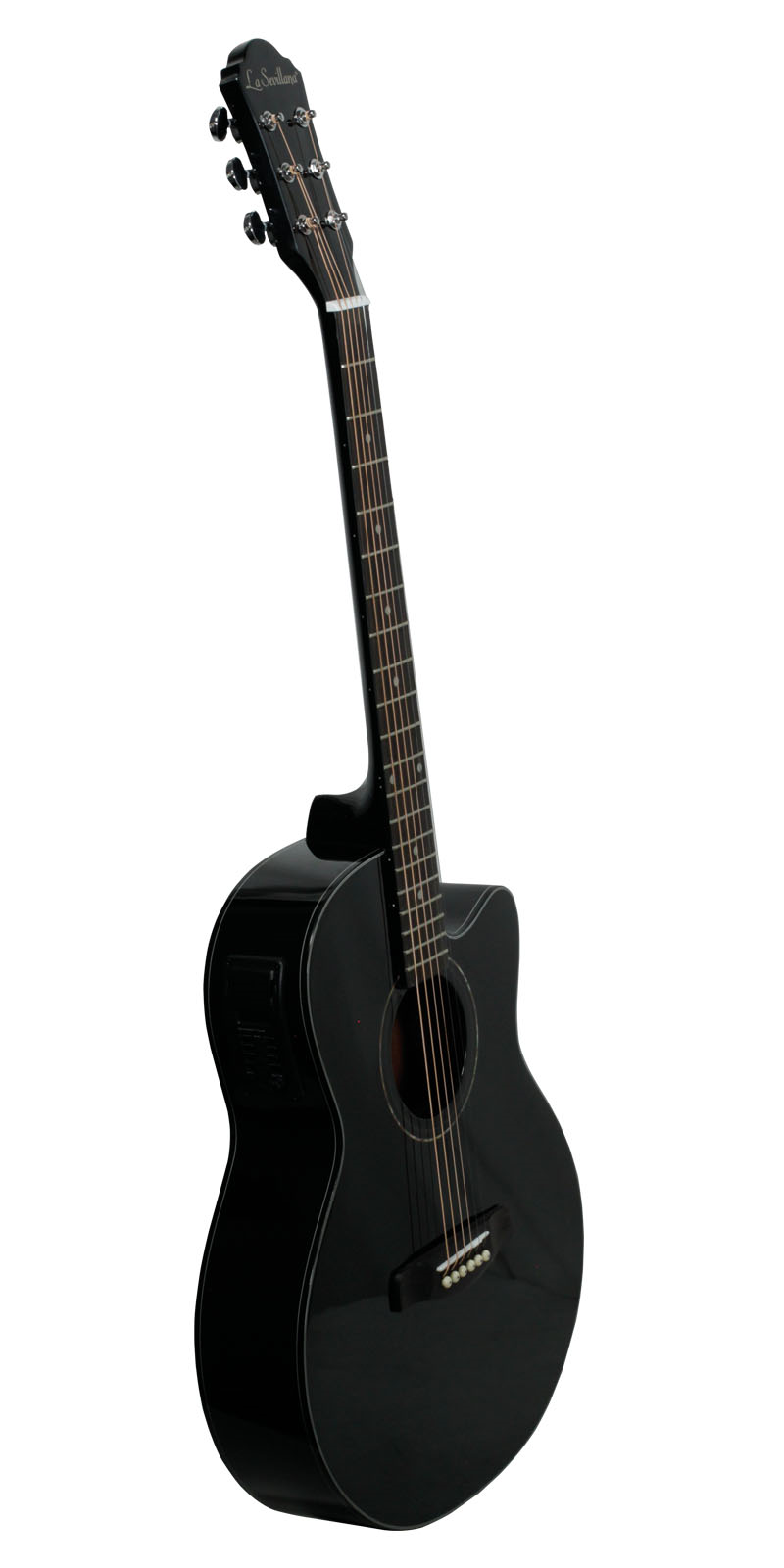 Foto 2 | Guitarra Electroacústica Folk La Sevillana Fo-300ceq Blk