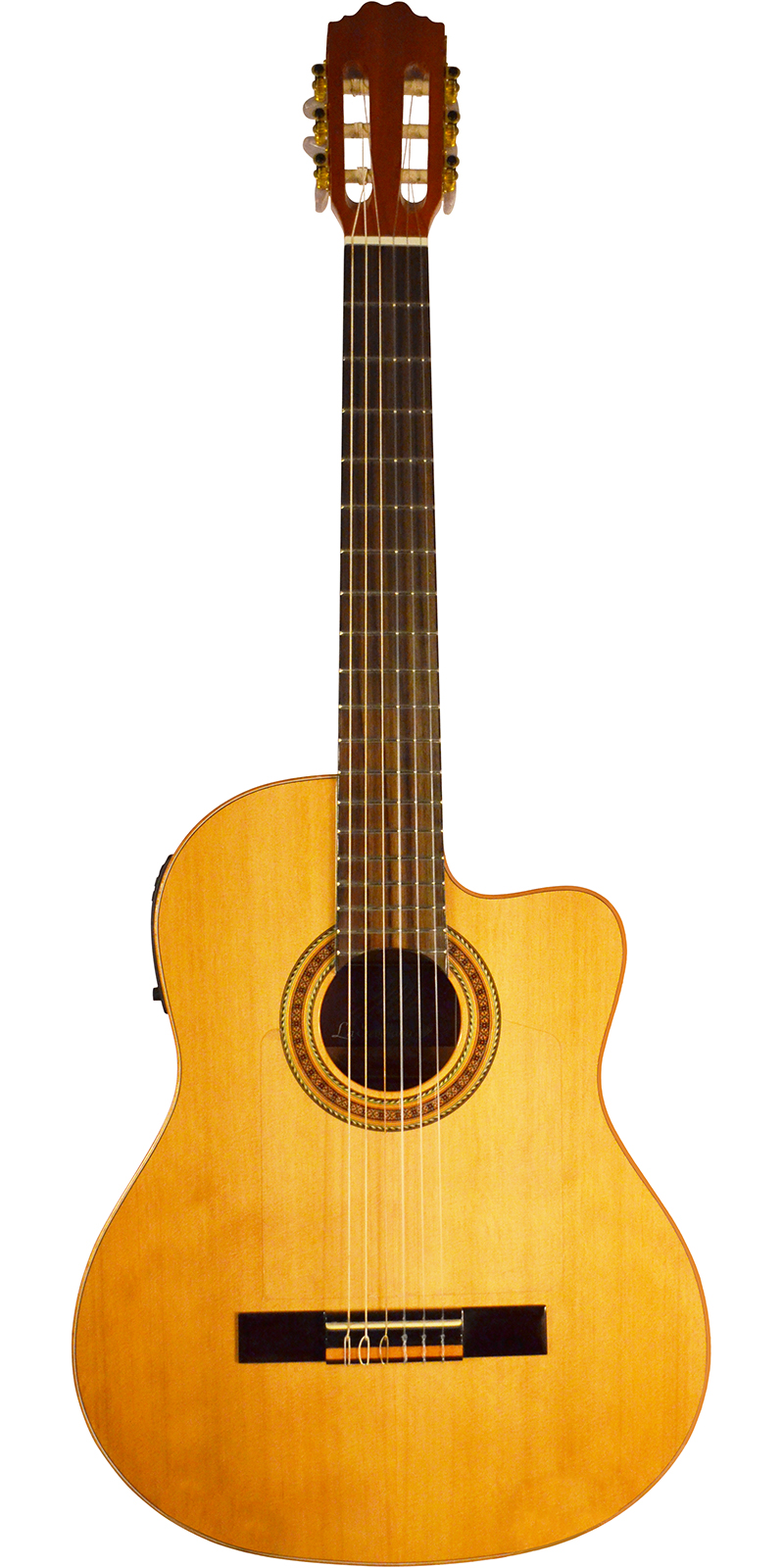 Guitarra Electroacústica La Sevillana MS-71CEQ Naranja