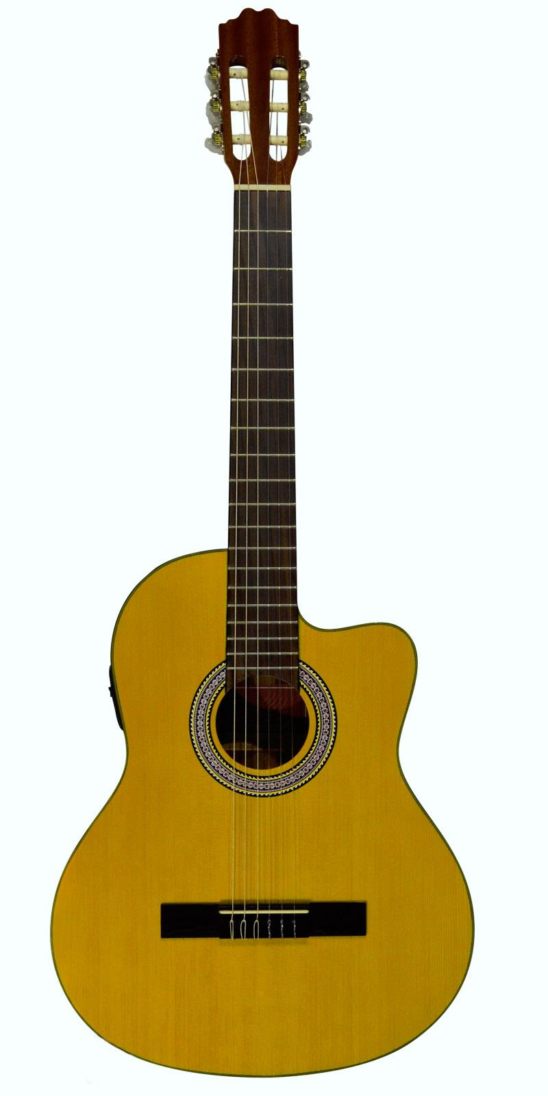 Guitarra Electroacústica La Sevillana O-4CE Beige