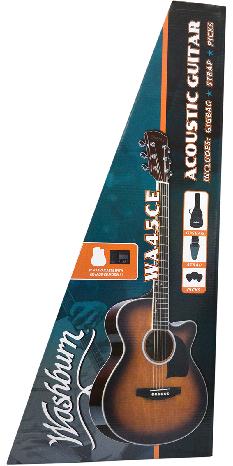 Foto 6 pulgar | Guitarra Electroacústica Washburn Wa45cepak Csu con Funda