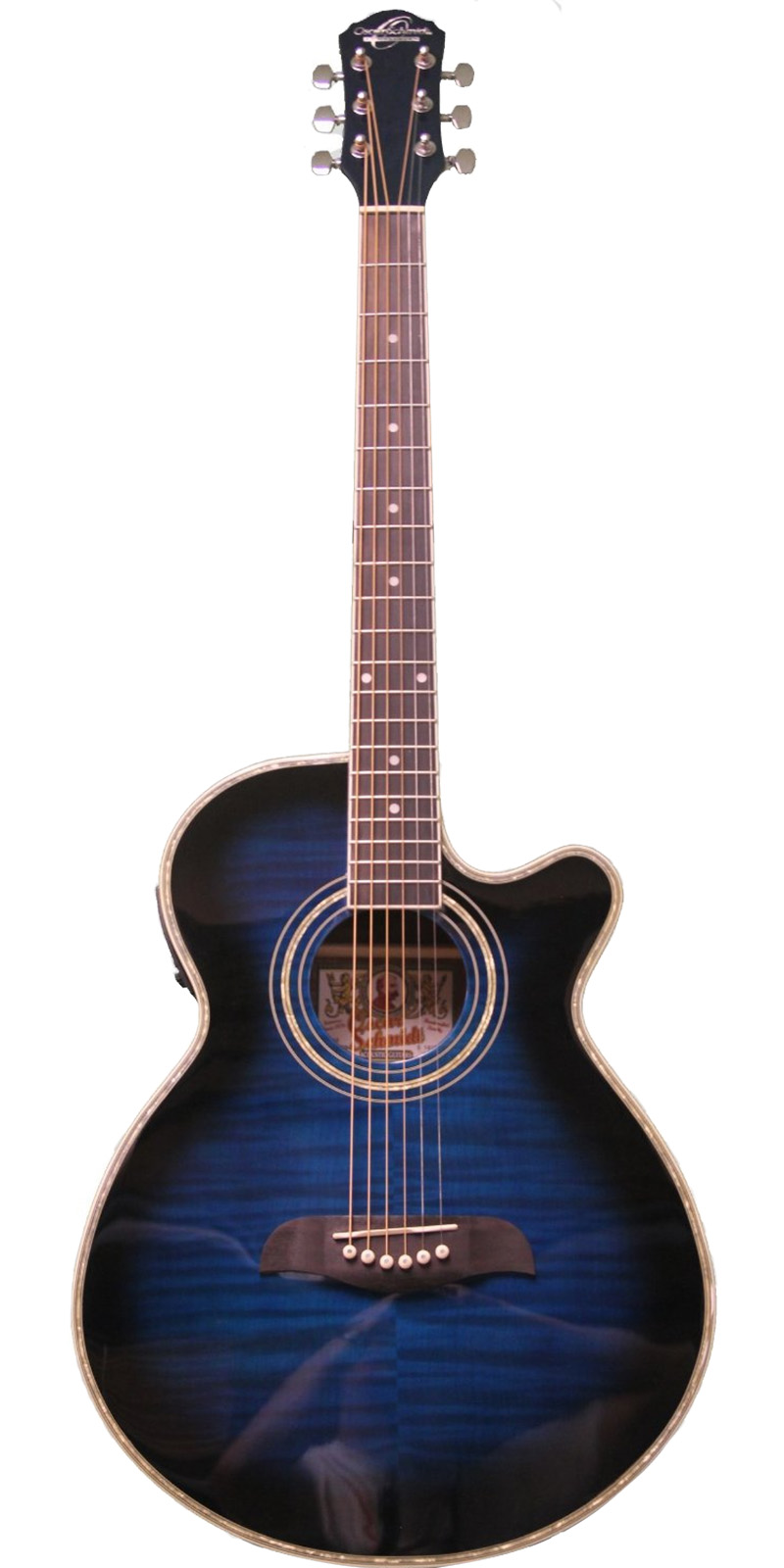 Guitarra Electroacústica Oscar Schmidt Og10cef Azul