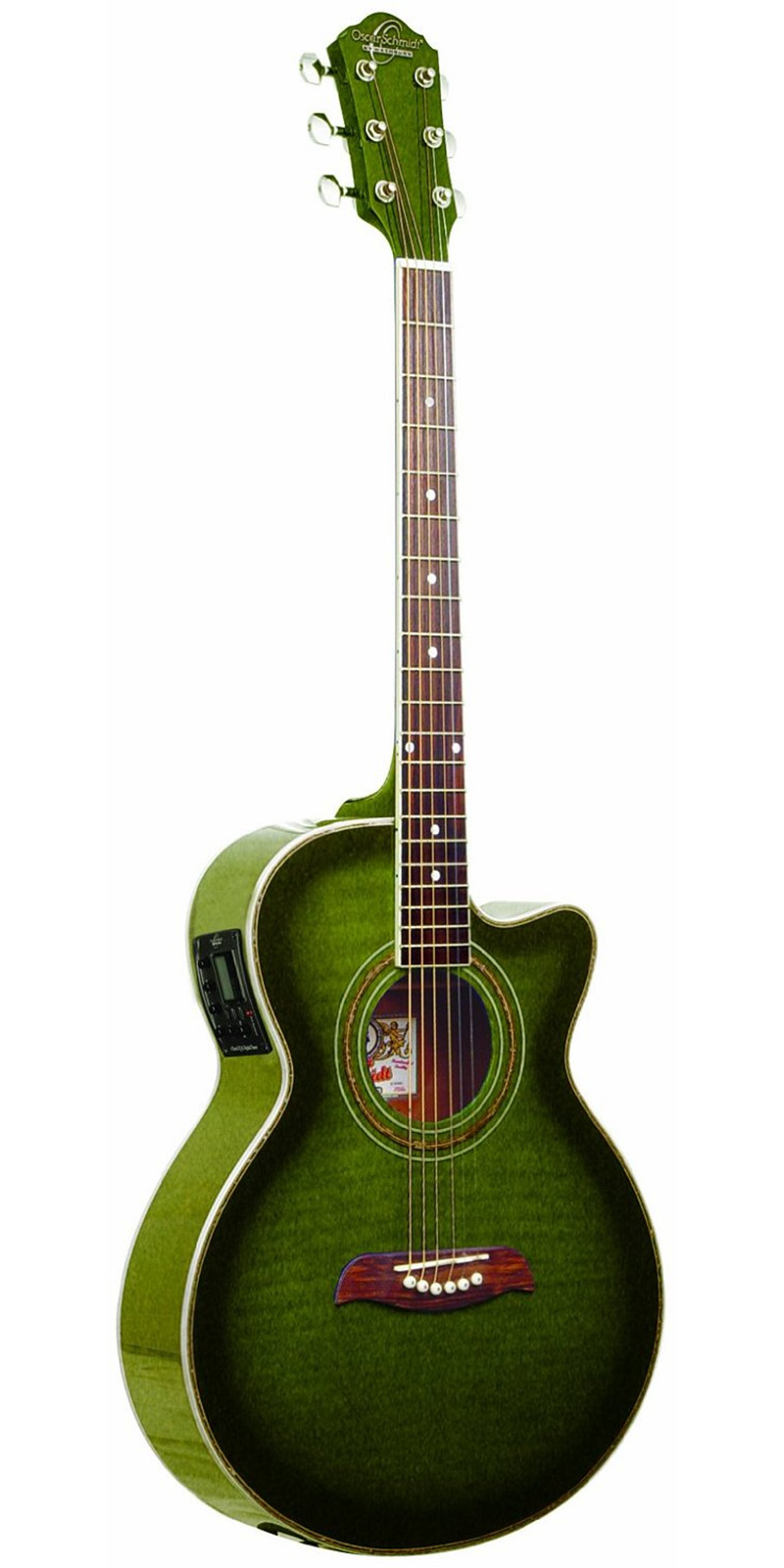 Guitarra Electroacústica Oscar Schmidt Og10cef Verde