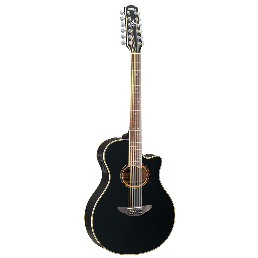 Guitarra Electroacústica Yamaha Apx700ii-12bl De 12 Cuerdas Color Negro