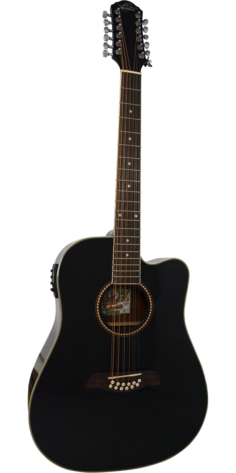 Guitarra Oscar Schmidt Od312ce Blk 12 Cuerdas Electroacústica