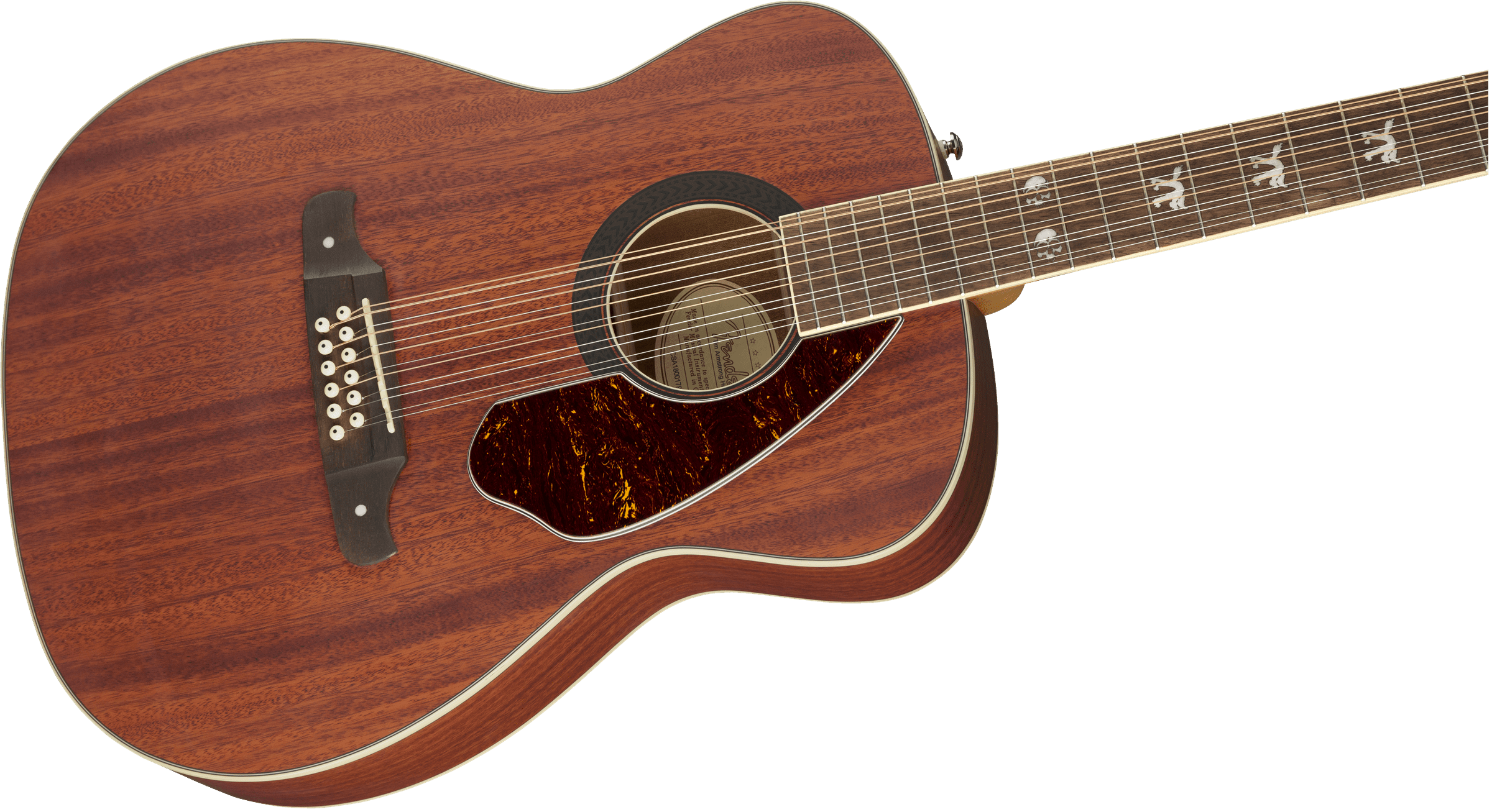 Foto 4 pulgar | Fender Docerola Electroacustica Tim Armstrong Hellcat-12 String