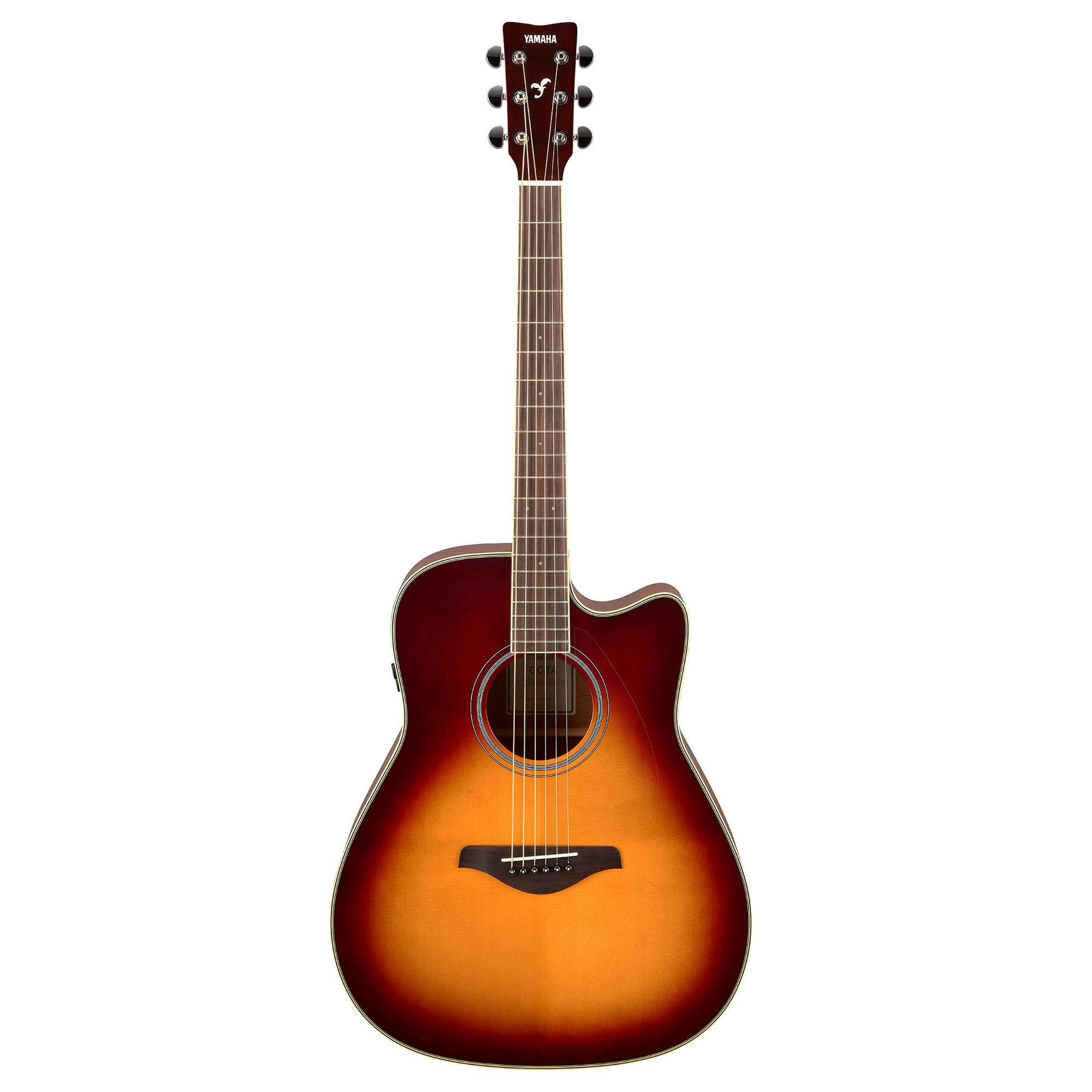 Foto 2 pulgar | Guitarra Electroacutica Yamaha Transacoustic Fgc-ta Brown Sunburst