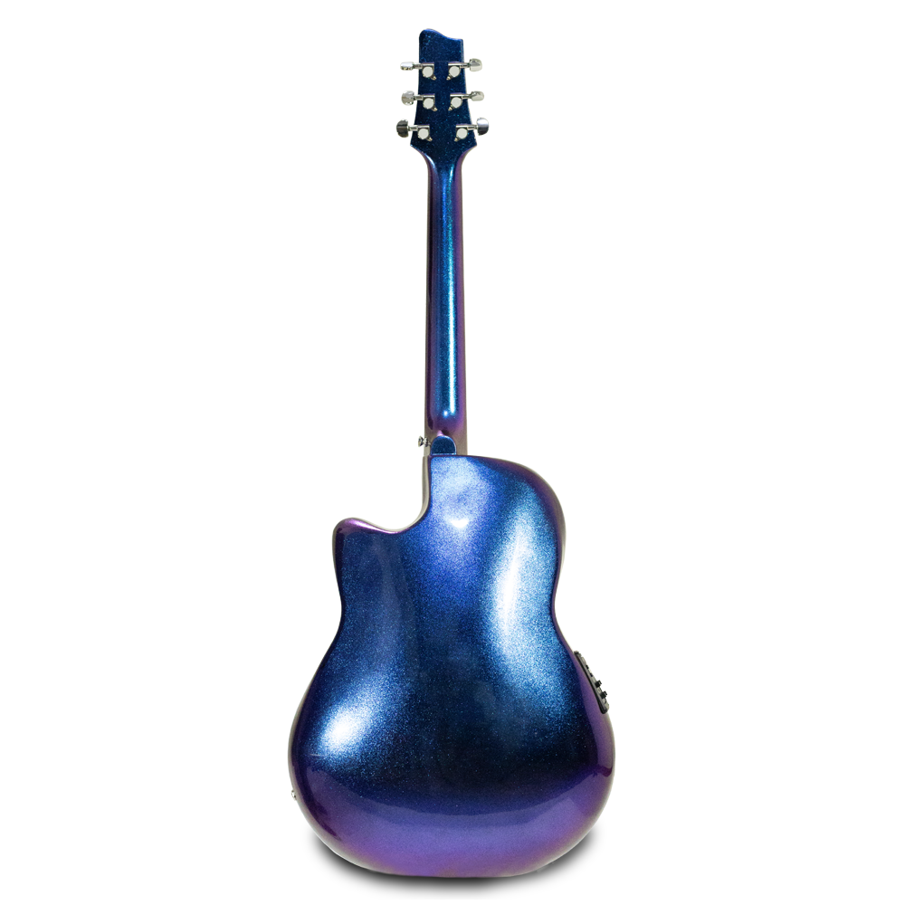 Foto 3 pulgar | Guitarra Electroacustica Aureal De Fibra De Carbono Al-z1 Tornasol Violet