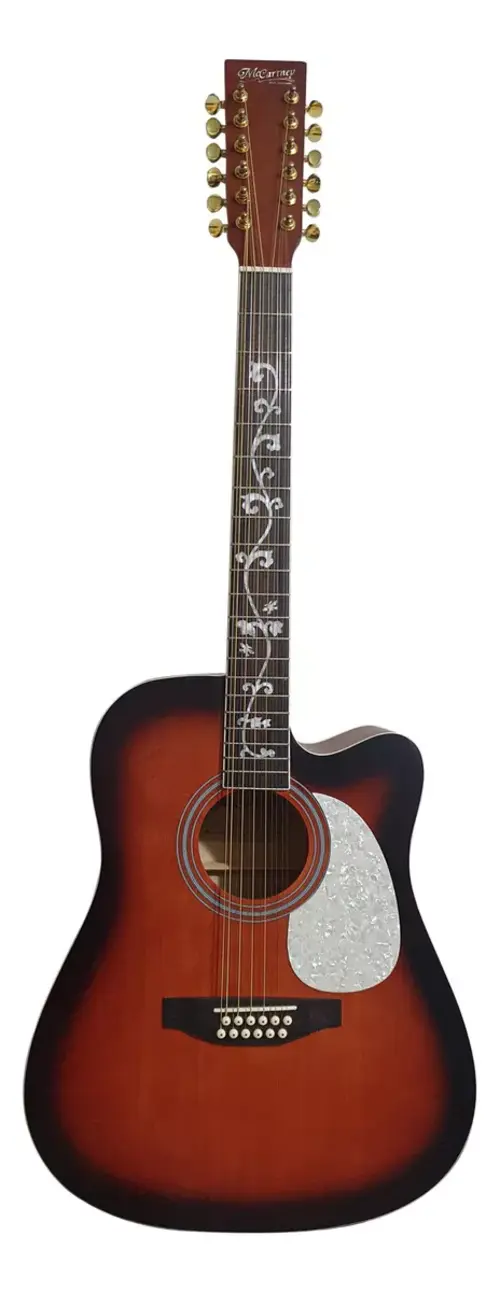 Foto 2 pulgar | Guitarra Electroacustica Mc Cartney Bfg4117c / 12fm-cb