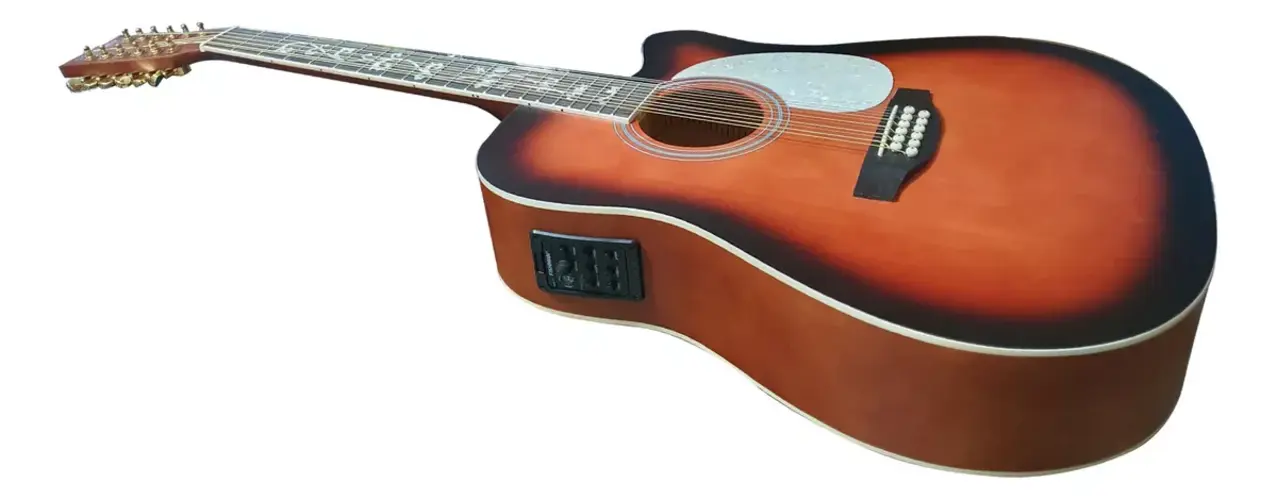 Foto 3 pulgar | Guitarra Electroacustica Mc Cartney Bfg4117c / 12fm-cb