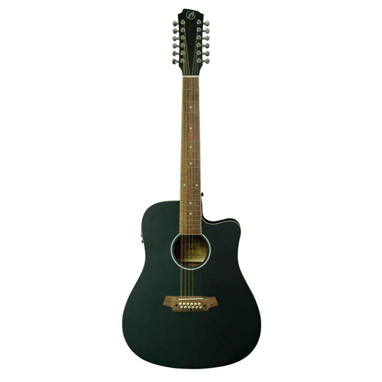 Foto 1 | Guitarra Electroacústica Docerola Bamboo Mahogany Negra Con Bridge Doctor Incluye Funda