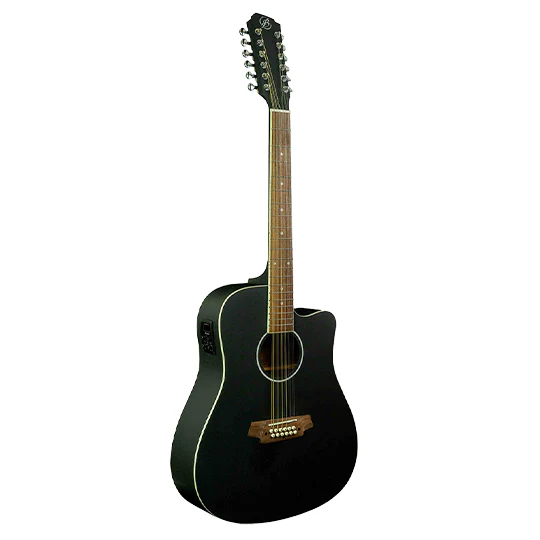 Foto 5 pulgar | Guitarra Electroacústica Docerola Bamboo Mahogany Negra Con Bridge Doctor Incluye Funda