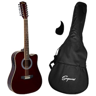 Foto 2 | Guitarra Texana E/acústica Vino 12 Cdas Segovia