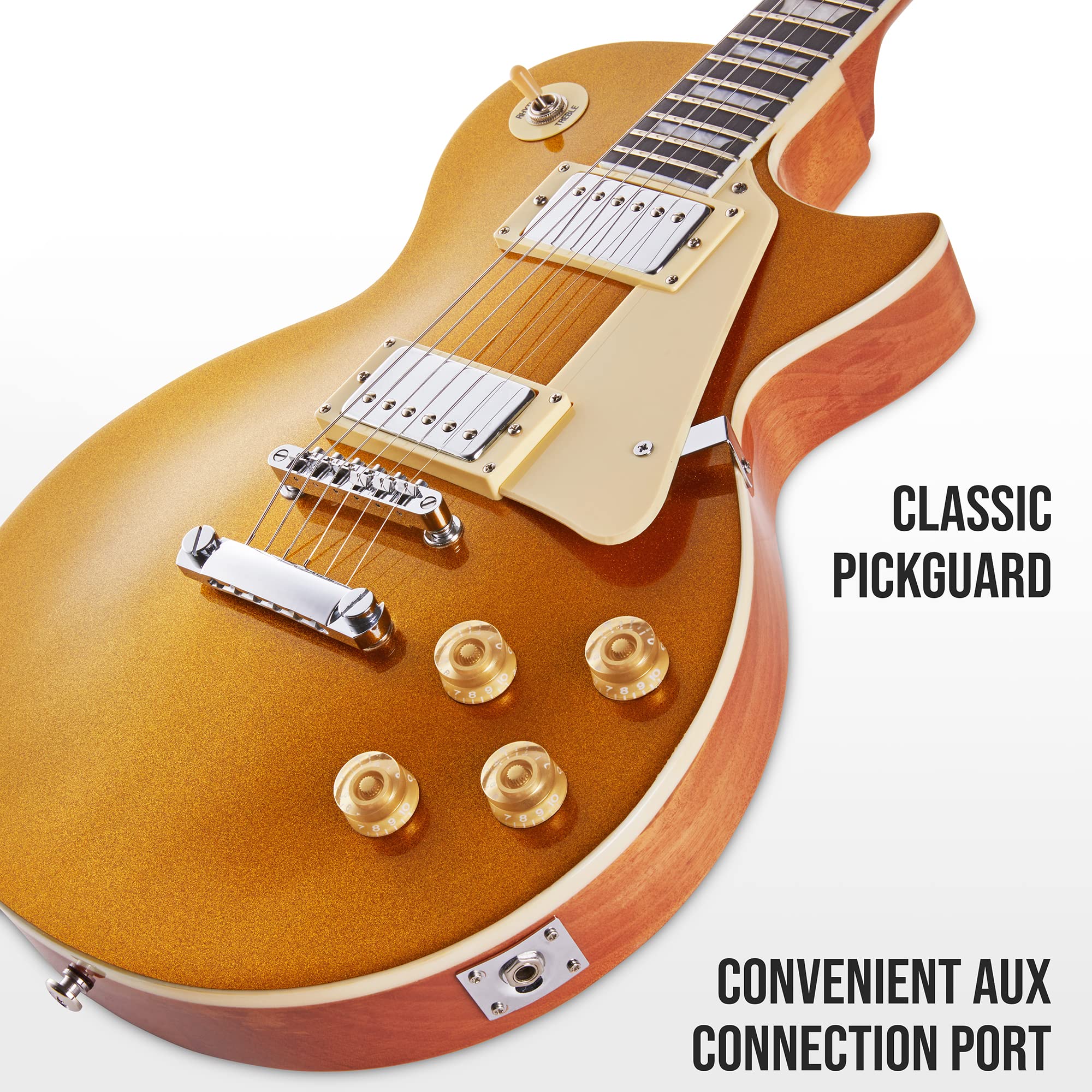 Foto 5 | Guitarra Eléctrica Lyxpro Sb Series 39'' Estilo Lp Caoba - Venta Internacional.