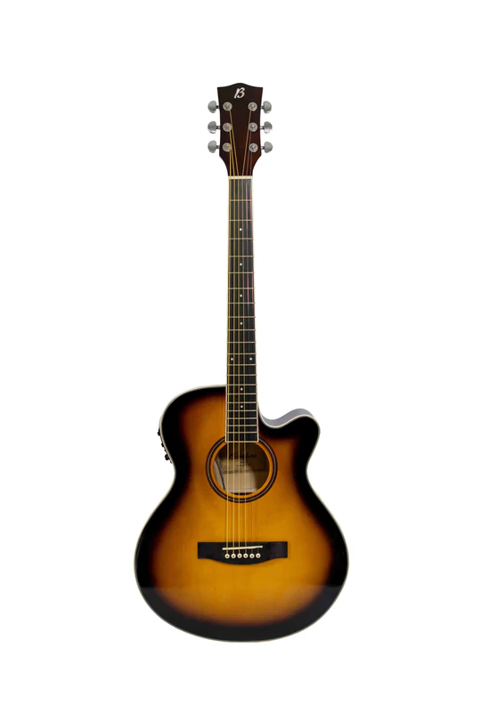 Foto 1 | Guitarra Electroacústica Sunburst Con Ecualizador Y Corte 40 Bamboo