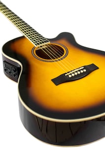 Foto 2 | Guitarra Electroacústica Sunburst Con Ecualizador Y Corte 40 Bamboo