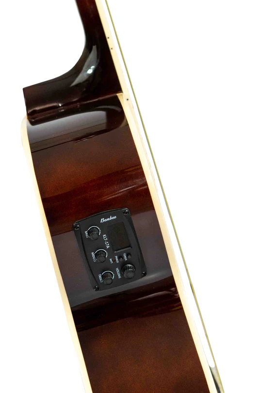 Foto 3 | Guitarra Electroacústica Sunburst Con Ecualizador Y Corte 40 Bamboo
