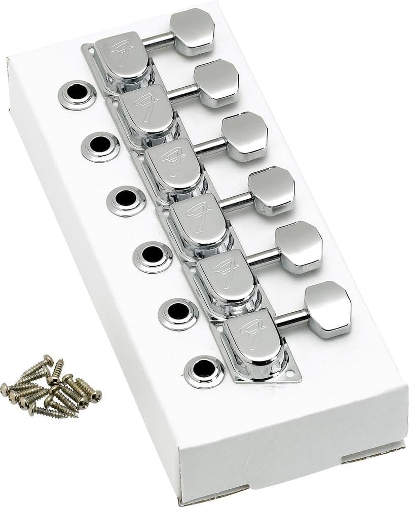 Foto 2 pulgar | Afinadoras De Guitarra Fender 70s F Style Chrome, Juego De 6 - Venta Internacional.