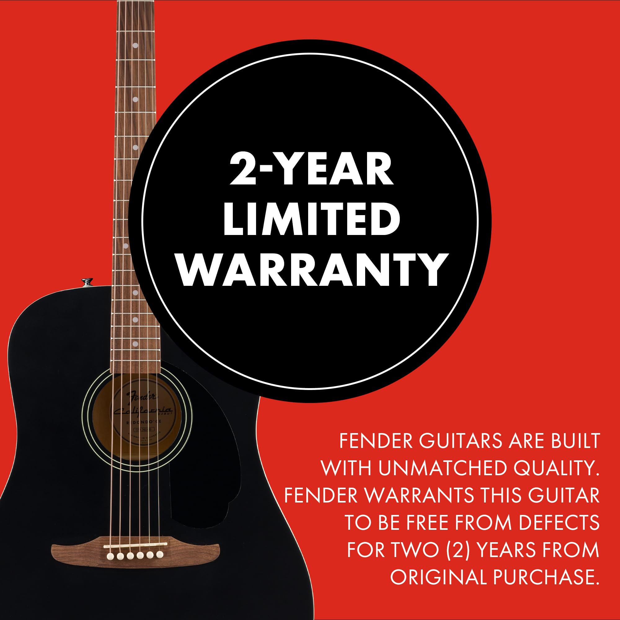 Foto 4 | Guitarra Acústica Fender California Debut Redondo Ce Black - Venta Internacional.