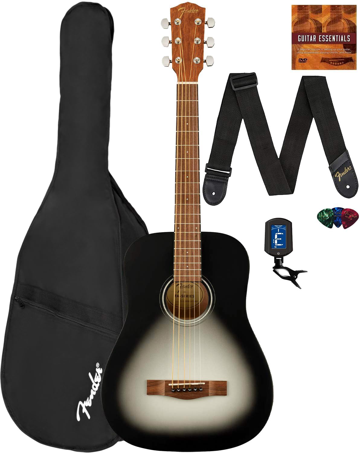 Foto 2 pulgar | Guitarra Acústica Fender Fa-15 Escala 3/4 Para Niños Con Accesorios - Venta Internacional.