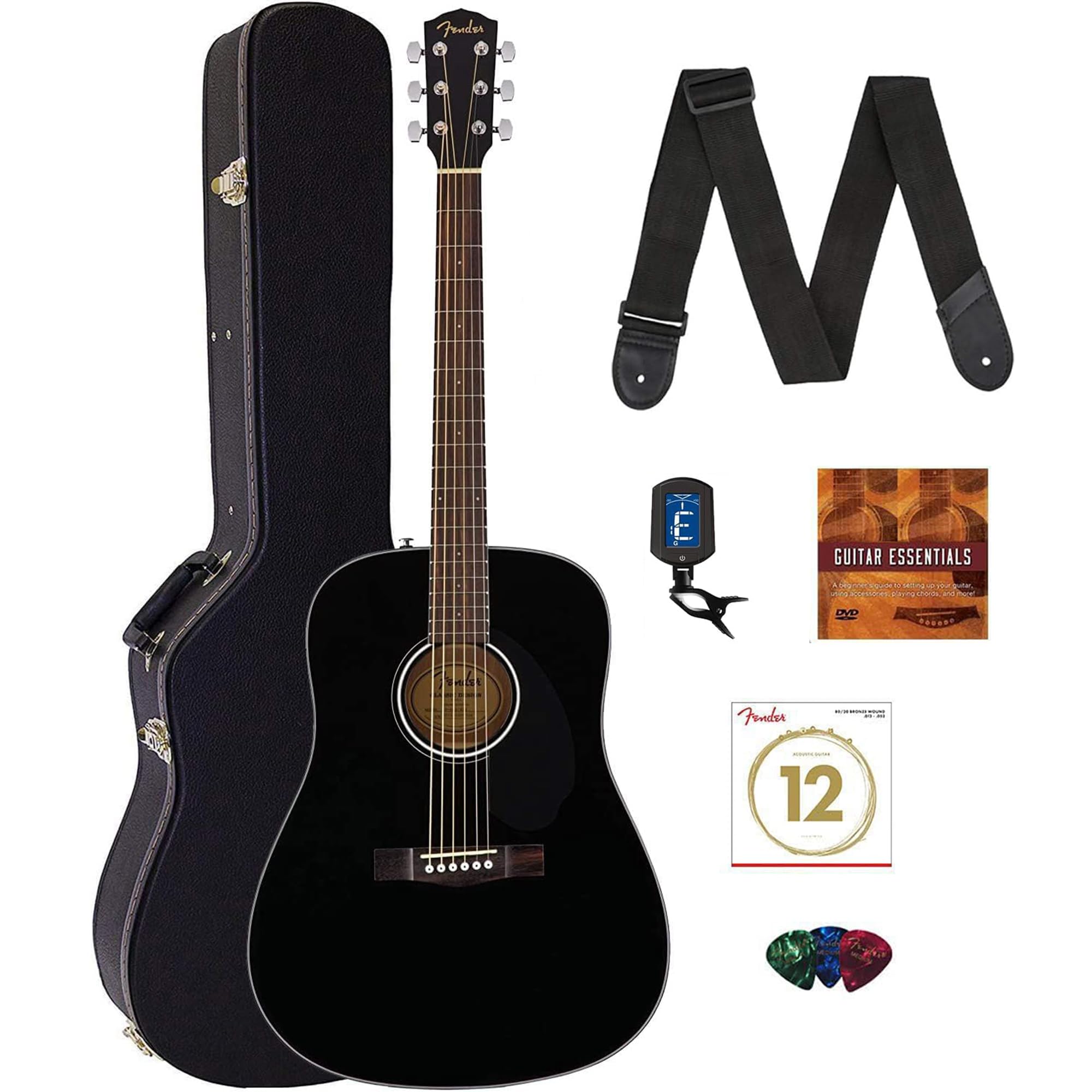 Foto 2 pulgar | Guitarra Acústica Fender Cd-60s Solid Top Con Funda Y Accesorios - Venta Internacional.