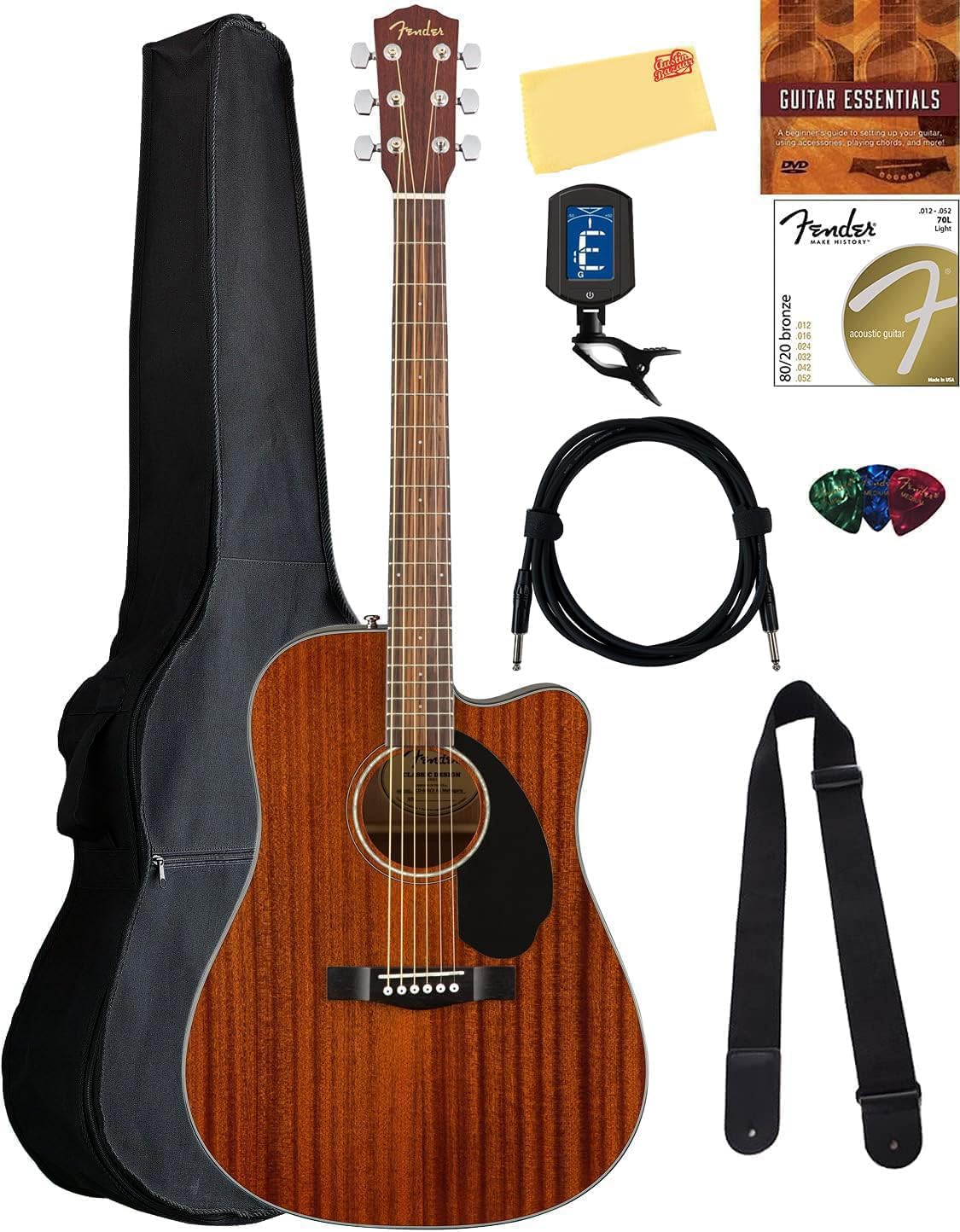 Foto 2 pulgar | Guitarra Acústica-eléctrica Fender Cd-60sce All Mahogany - Venta Internacional.