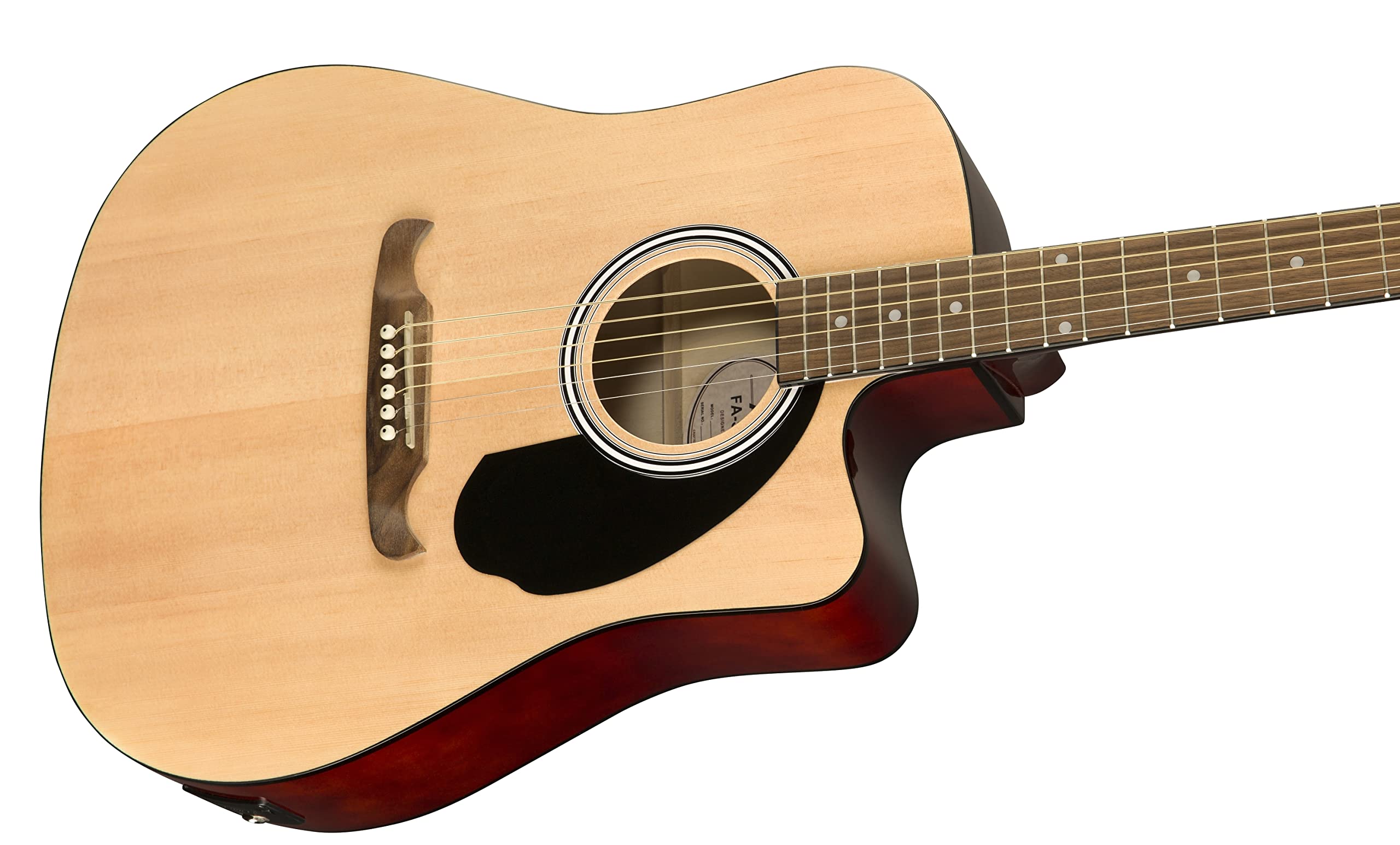 Foto 3 pulgar | Guitarra Eléctrica Acústica Fender Fa-125ce Dreadnought Natural - Venta Internacional.