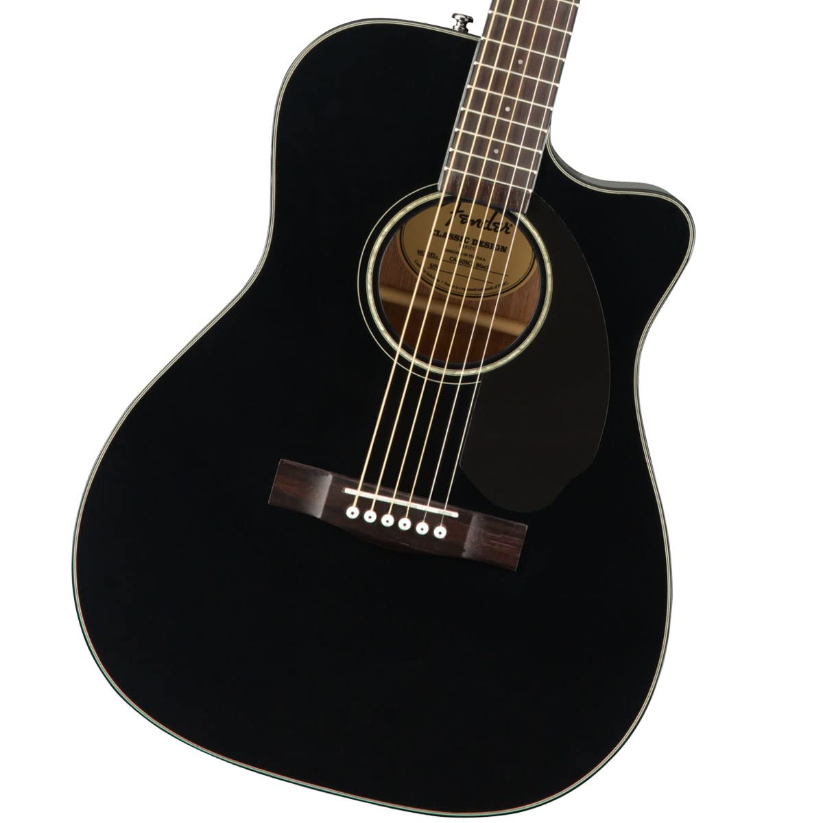 Foto 2 pulgar | Guitarra Acústica Fender Cc-60sce Concert Cutaway Black - Venta Internacional.