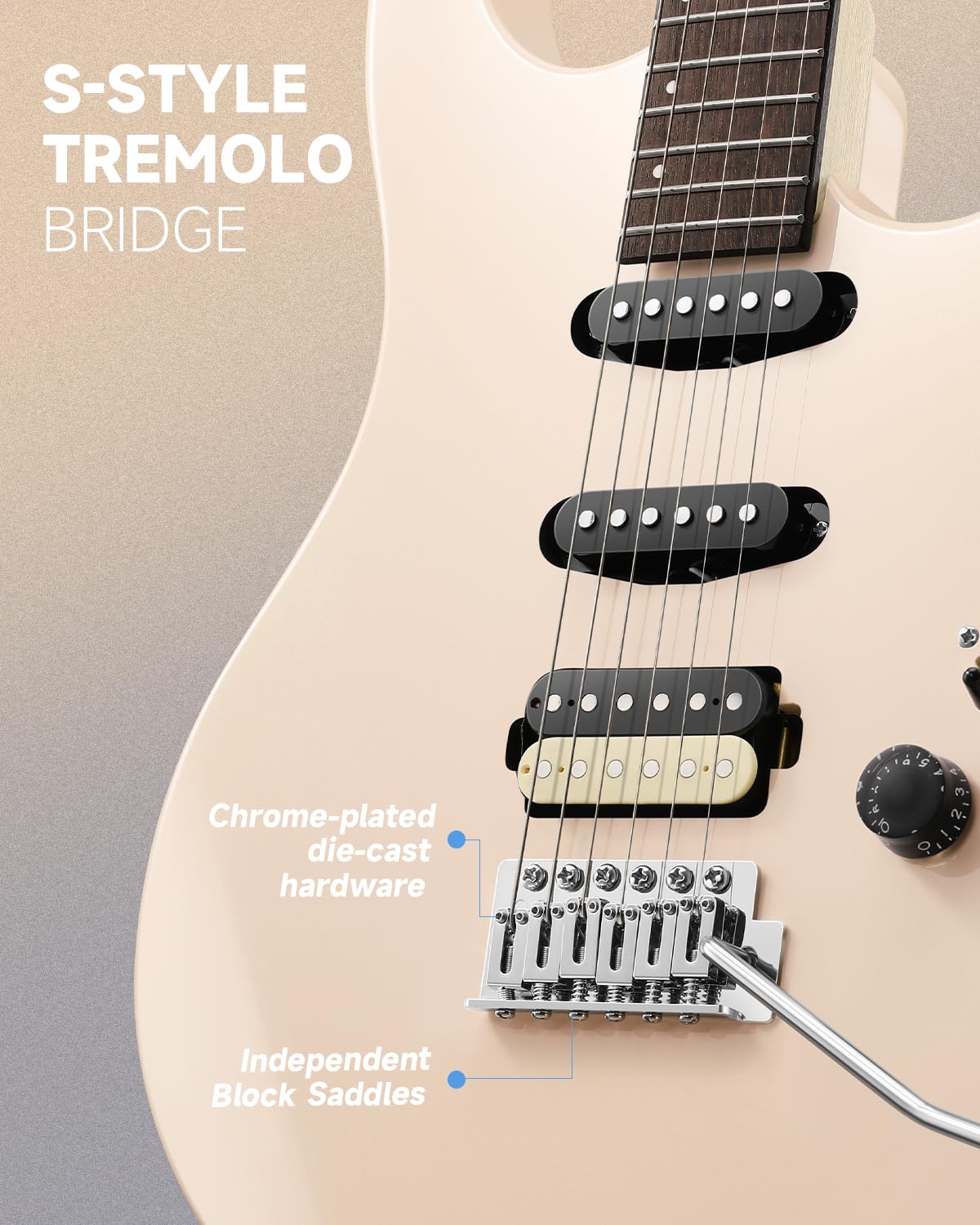 Foto 3 pulgar | Guitarra Eléctrica Donner Dmt-66 De Tamaño Completo De 39 Pulgadas Con Funda Rosa - Venta Internacional.